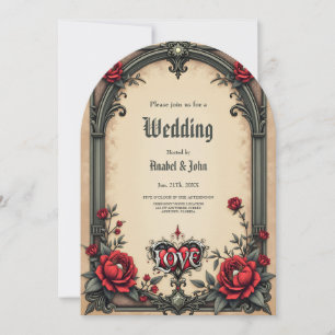 Invitation Une romance gothique. Un style gothique et orné