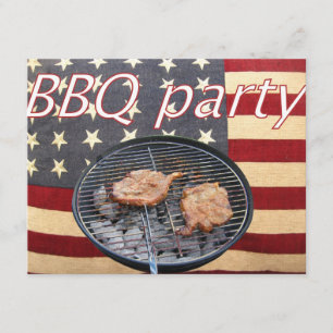 Invitation Une soirée barbecue américaine