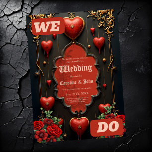 Invitation Une touche de gothique, de coeur et de connexion é