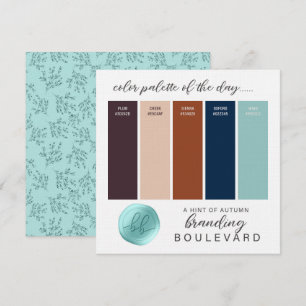 Invitation Une touche de palette de couleurs automne automne 