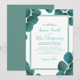Invitation Une verdure élégante | Eucalyptus Mariage Feuille