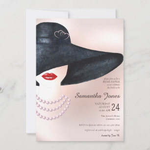 Invitation Une vieille élégante Fête des mariées de collier P