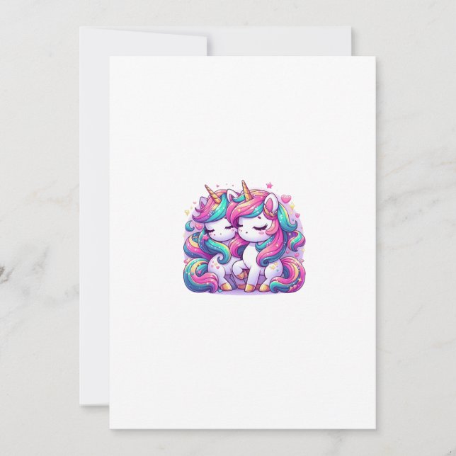 Invitation unicorn (Devant)
