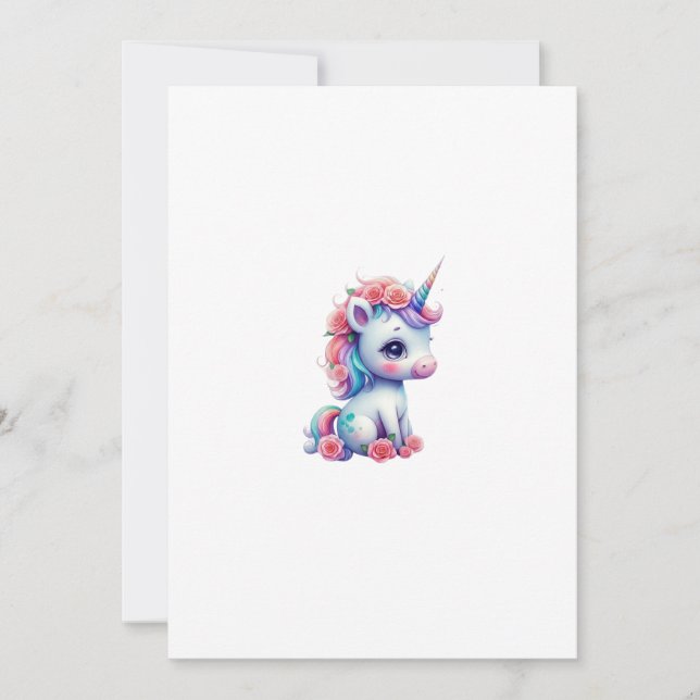 Invitation unicorn (Devant)