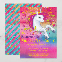 Unicorne dans Rainbow Cloud Anniversaire