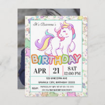 Unicorne fête d'anniversaire