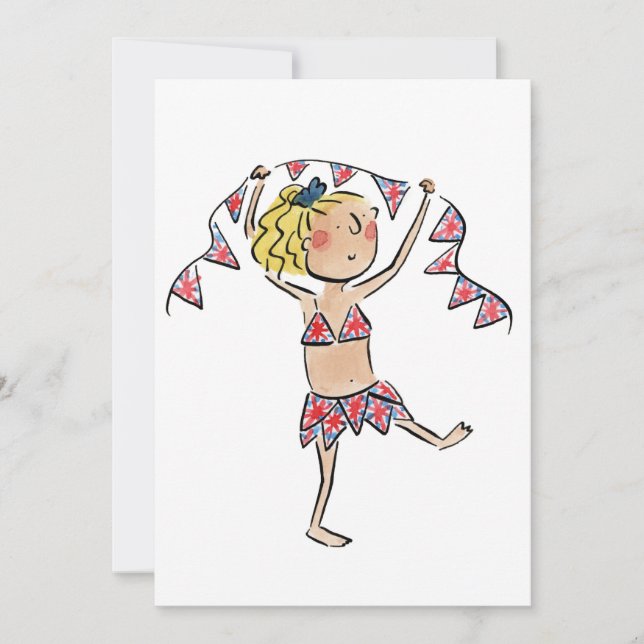 Invitation Union Jack Bunting (Devant)