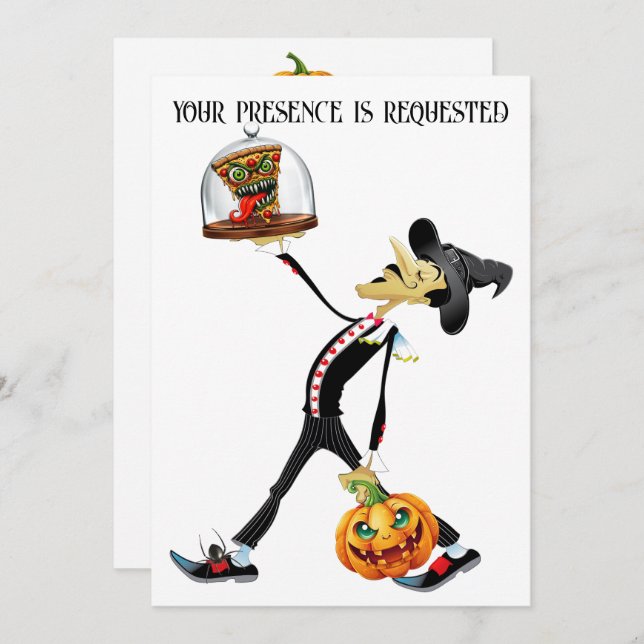 Invitation unique de collecte d'Halloween (Devant / Derrière)