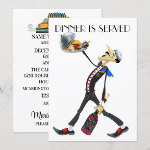 Invitation unique de la série Waiter de collecte