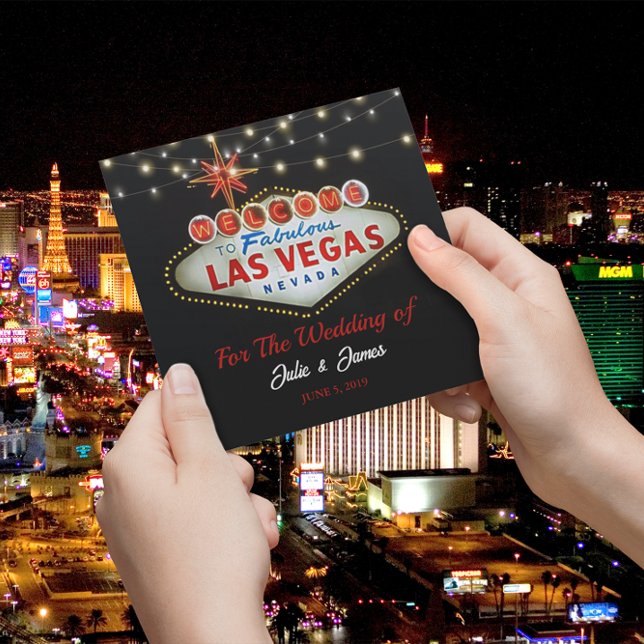 Invitation unique de Las Vegas Mariage ou de fête (Créateur téléchargé)