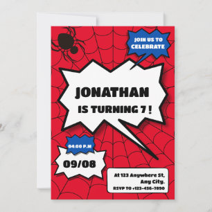 Invitation unique fête d'anniversaire