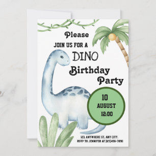Invitation unique fête d'anniversaire