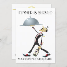 Invitation unique pour dîner / rassemblement