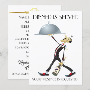 Invitation unique pour dîner / rassemblement