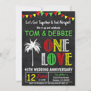 Invitation Unissons-nous, un amour Anniversaire de mariage