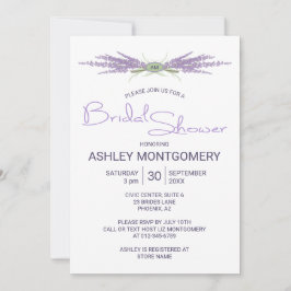 Invitation Unités de fleurs de lavande de Fêtes des mariées