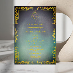 Invitation Upanayanam aka cérémonie du Janeu du fil sacré hin