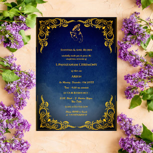 Invitation Upanayanam aka Hindu Holy Thread Janeu Cérémonie