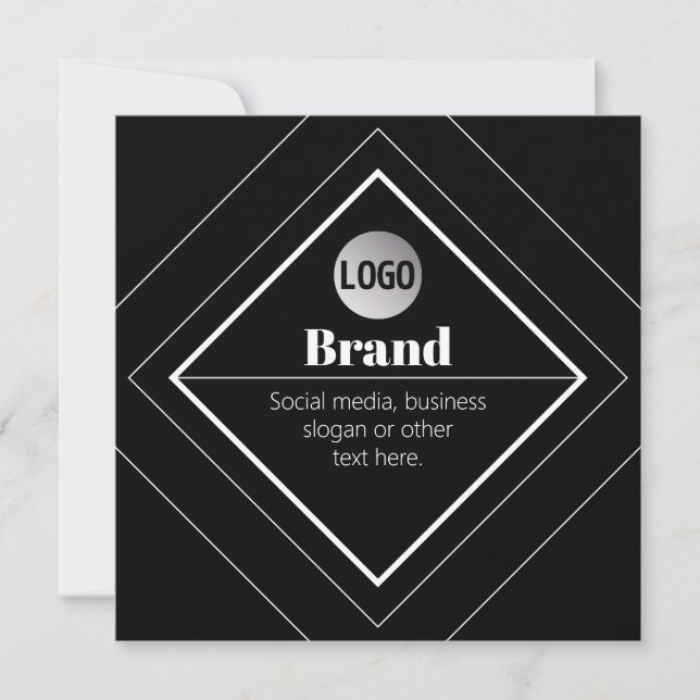 Invitation Upload Your Logo & Customizable Text Design (Devant)