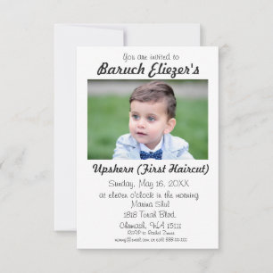 Invitation Upshernish Upshern Upsherin Invitations