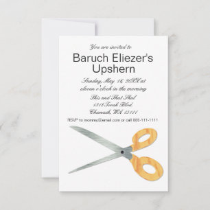 Invitation Upshernish Upshern Upsherin Invitations