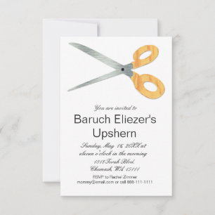 Invitation Upshernish Upshern Upsherin Invitations