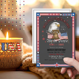 Invitation US 250 Anniversary We the People  Eagle & Bell