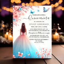Us Wood Tree Rose Girl Cherry Blossom Quinceanera