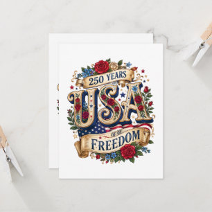 Invitation USA 250 Ans de Liberté Florale Américaine