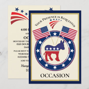 Invitation USA patriotique