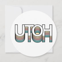 UTOH Pastel Retro Esthétique moderne Typographie d