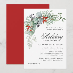 Invitation Vacances Botanique Verdure Corporate Party