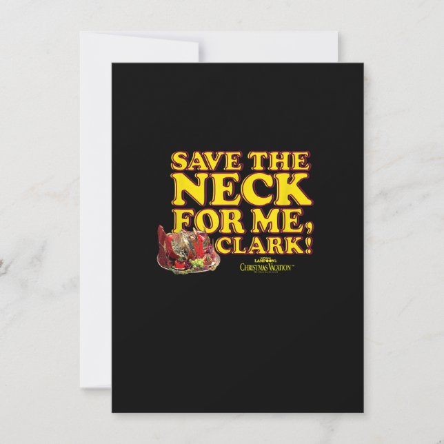 Invitation Vacances de Noël Sauvez le cou Clark (Devant)