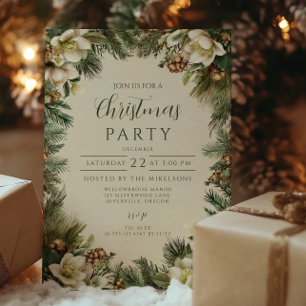 Invitation Vacances d'hiver Pine and Berry
