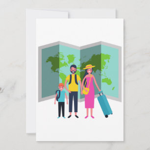 Invitation Vacances familiales Faire des souvenirs ensemble D