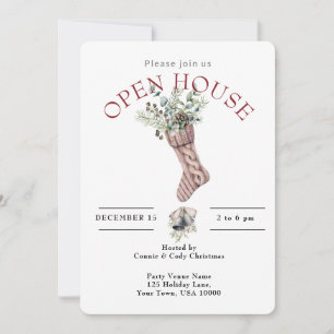 INVITATION VACANCES OUVERTE MAISON CHRISTMAS STOCKING
