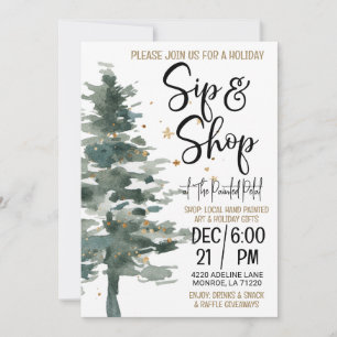 Invitation Vacances Sip and Shop