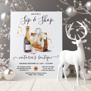 Invitation Vacances Sip et Boutique boutique événement