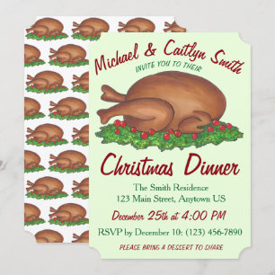 Invitation Vacances Turquie Noël Thanksgiving Dîner