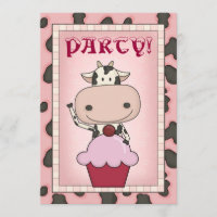 Vache - partie de patinage de crème glacée et de