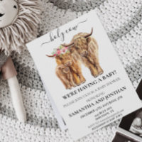 Vache sacrée Veau des Highlands Baby Shower pour c