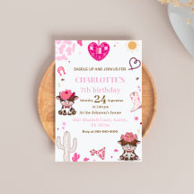Vacheresse Rose Western Highland Cow Anniversaire