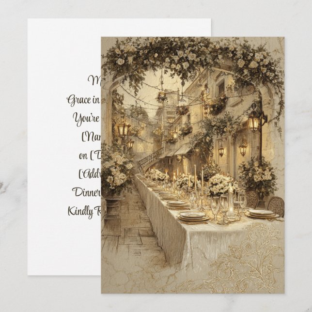 Invitation Vaches marbrées | Grace de pierre (Devant / Derrière)