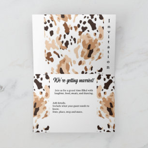 Invitation Vachette mariage agricole Imprimer 3