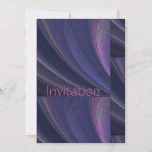 Invitation Vagues de sable tendre violet