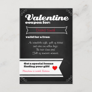 Invitation Valentine free coupon