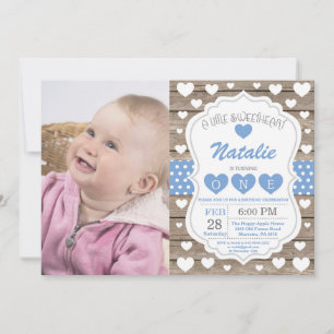 Invitation Valentine Little Sweetheart Premier 1er anniversai