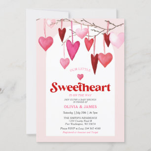 Invitation Valentine Petite Amoureuse Est Sur Le Chemin Baby