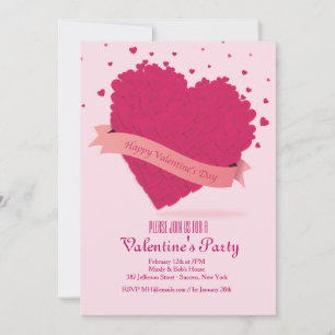 Invitation Valentine saupoudre l'invitation