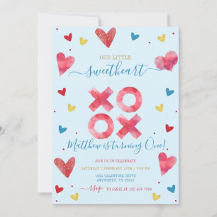 Invitation Valentine Sweetheart Boy Anniversaire